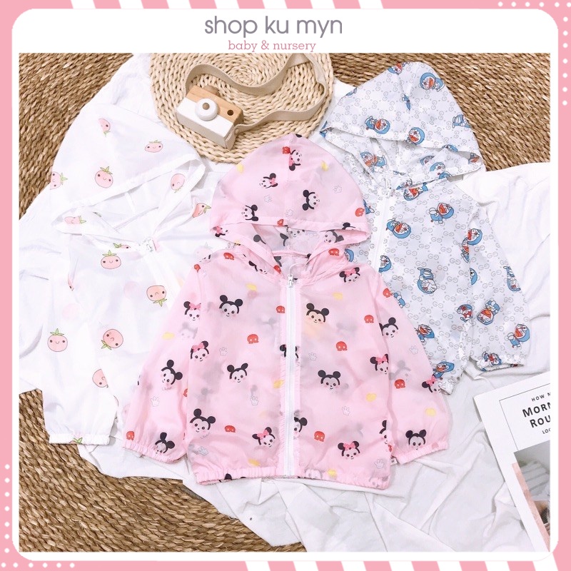 Áo chống nắng cotton 219669 cho bé trai, bé gái (có ảnh thật)