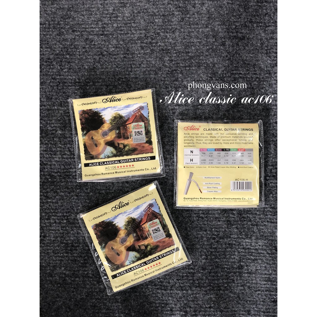 Bộ dây Guitar classic nilon Alice AC106