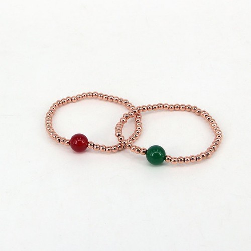 Lắc Tay Bi Đính Đá Màu Titan Ko Đen TT 2558