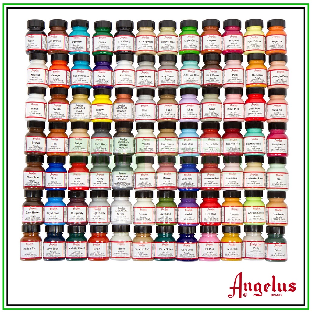 Màu tiêu chuẩn CHÍNH HÃNG Angelus Acrylic Leather Paint 29.5ml/118ml