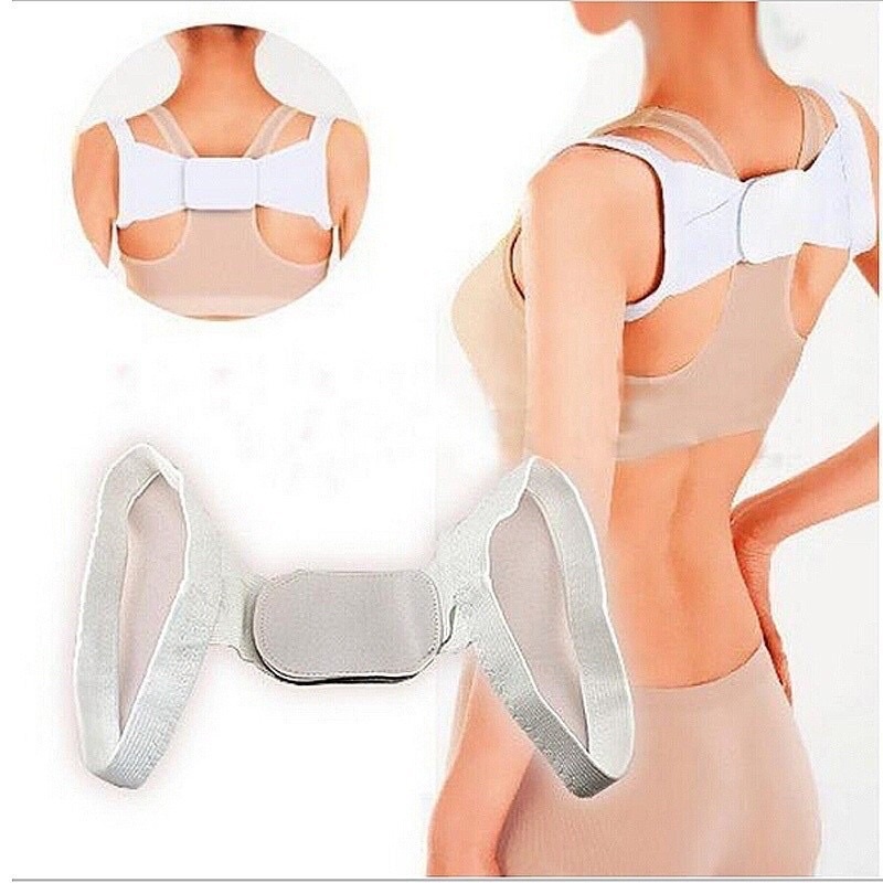 Đai chống gù lưng nam nữ, điều chỉnh tư thế thẳng lưng và vai có khóa dán cho người lớn và trẻ em