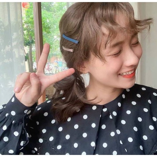 Kẹp tóc siêu mỏng phong cách dễ thương năng động (giao màu ngẫu nhiên)