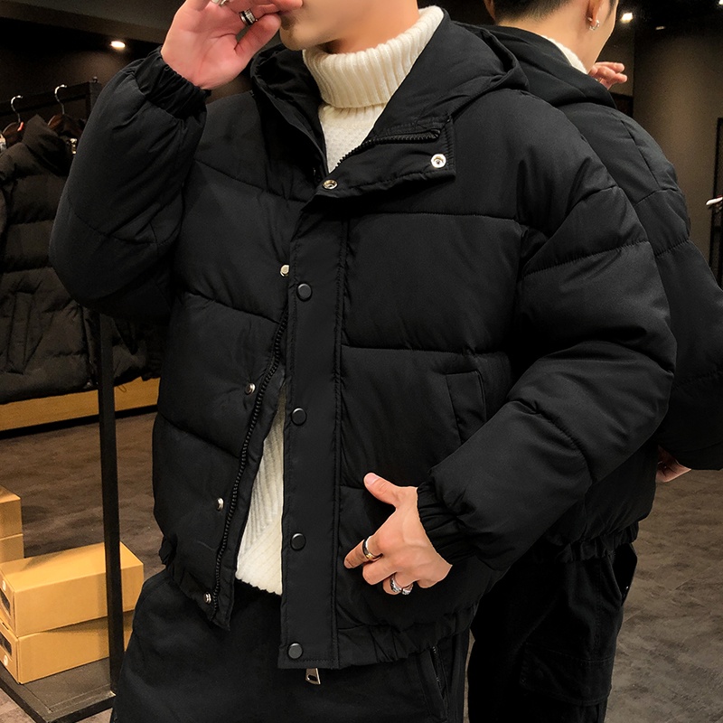 Áo phao nam có mũ lông vũ cao cấp dày dặn ấm áp thời trang nam hiện đại