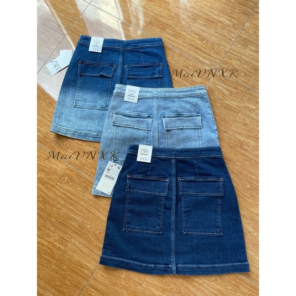 Chân váy jean chữ A