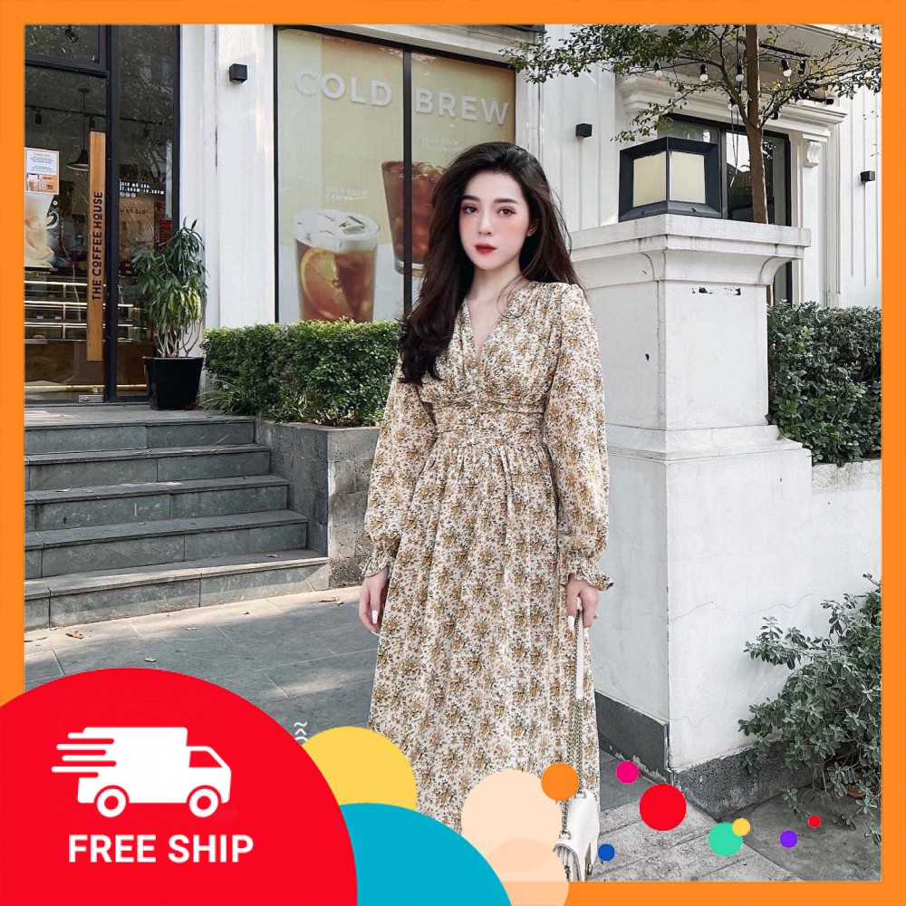 Váy Hoa Nhí Xinh Xắn [ 𝐅𝐑𝐄𝐄 𝐒𝐇𝐈𝐏 ] Chất liệu voan mềm loại 1 ,Váy lên fom chuẩn mẫu mặc , có khoá kéo sau lưng