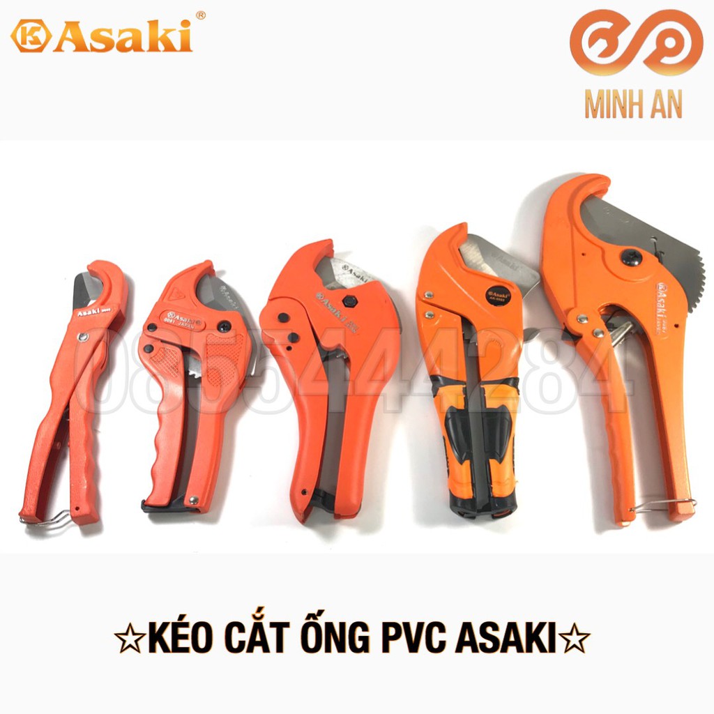 Kéo cắt ống nhựa PVC, PPR, PE Asaki AK-0081 42mm (Tiêu chuẩn)