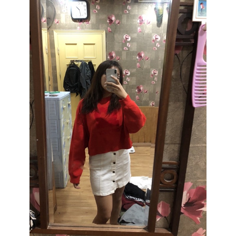 Áo nỉ croptop