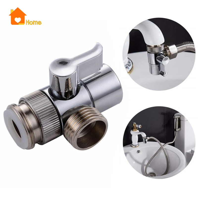 [Love_Home]Brass T-adapter valve Diverter for Hand Held Shower Head / Toilet Bidet