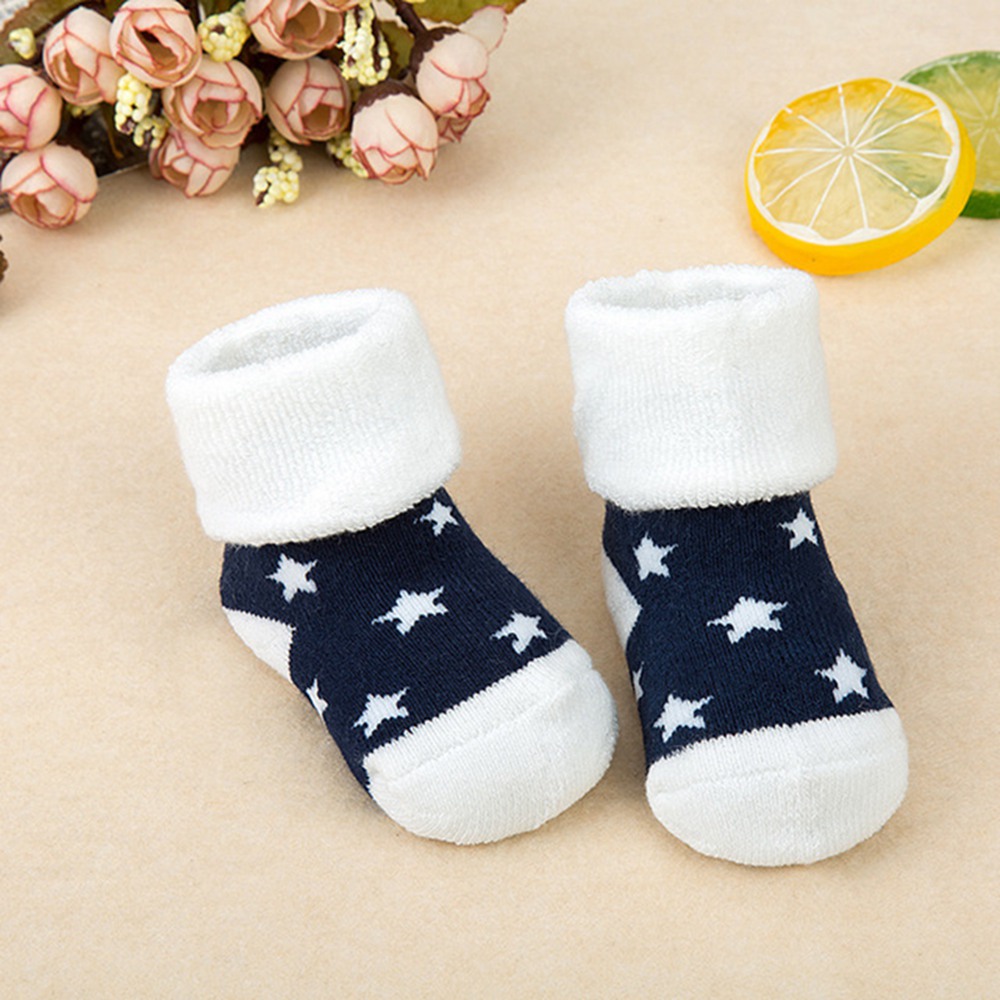 0-3Yrs Winter Soft Cotton Baby Socks Warm Unisex Girl Boy Socks Thick Kids Footwear