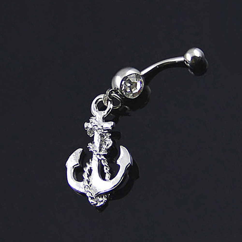 Khuyên rốn tạo hình mỏ neo thời trang độc đáo