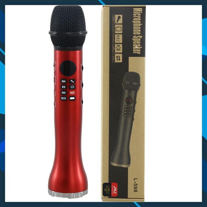 Micro kèm loa karaoke Bluetooth L 598 không dây - Bh 6 tháng 1 đổi 1 - BH 6 THÁNG