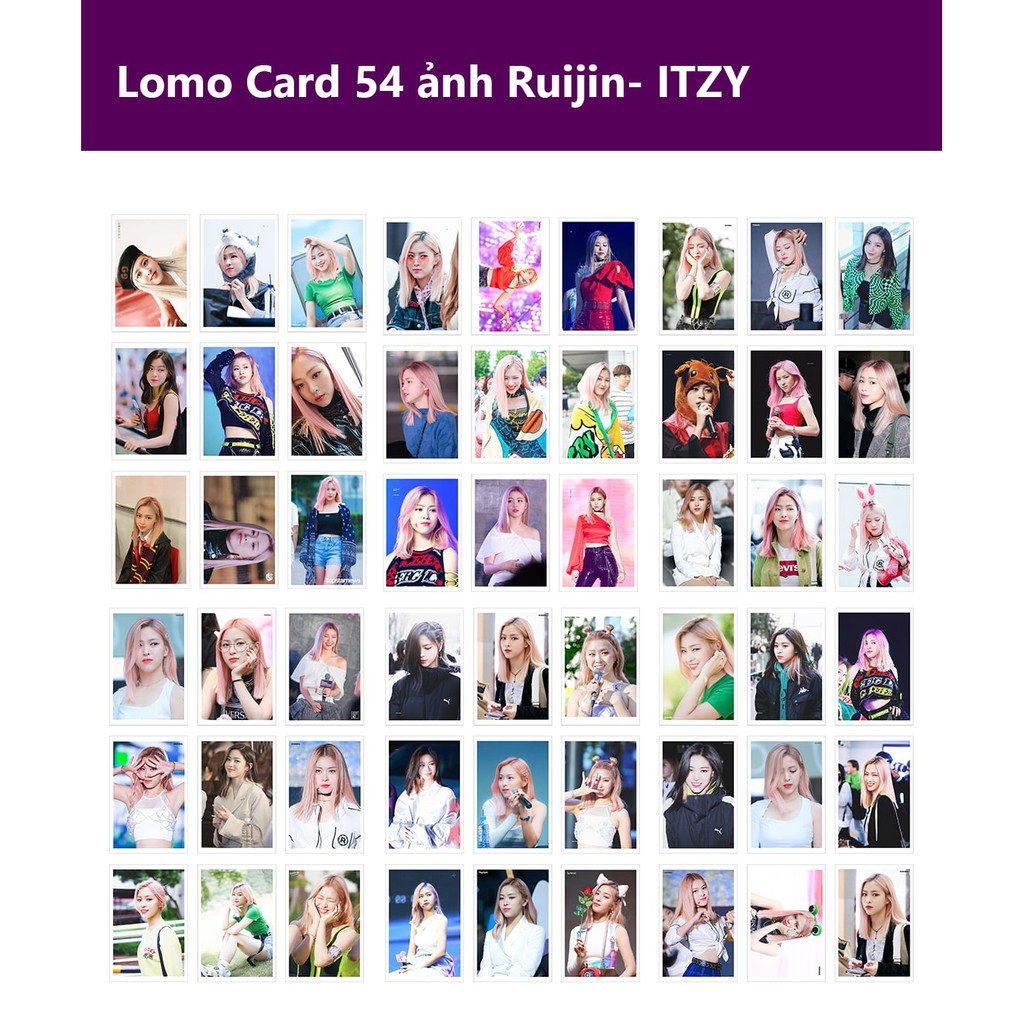 Lomo Card Ảnh RUIJIN - ITZY ( 54 ảnh)