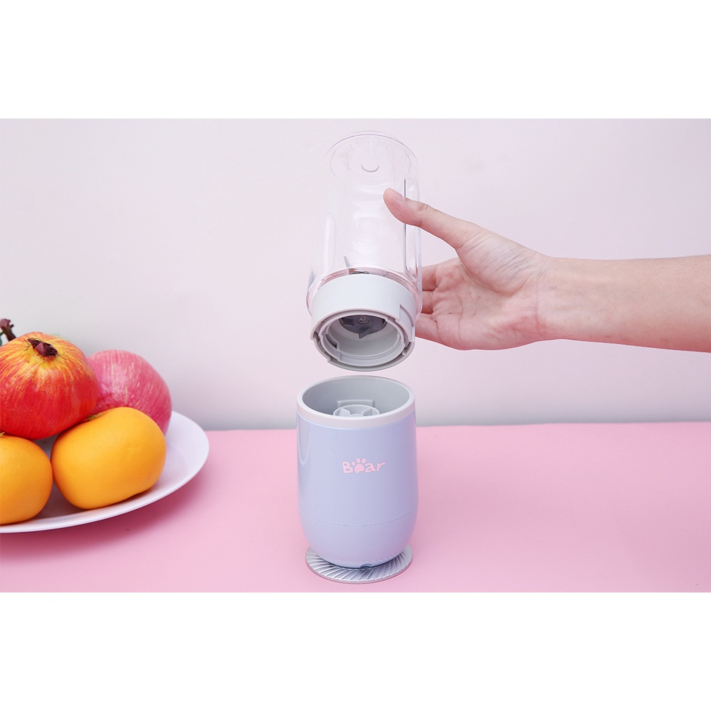 Máy xay sinh tố cầm tay mini Bear LLJ-D04B1 / LLJ-D04A1 - Kèm 2 cốc - Hàng chính hãng