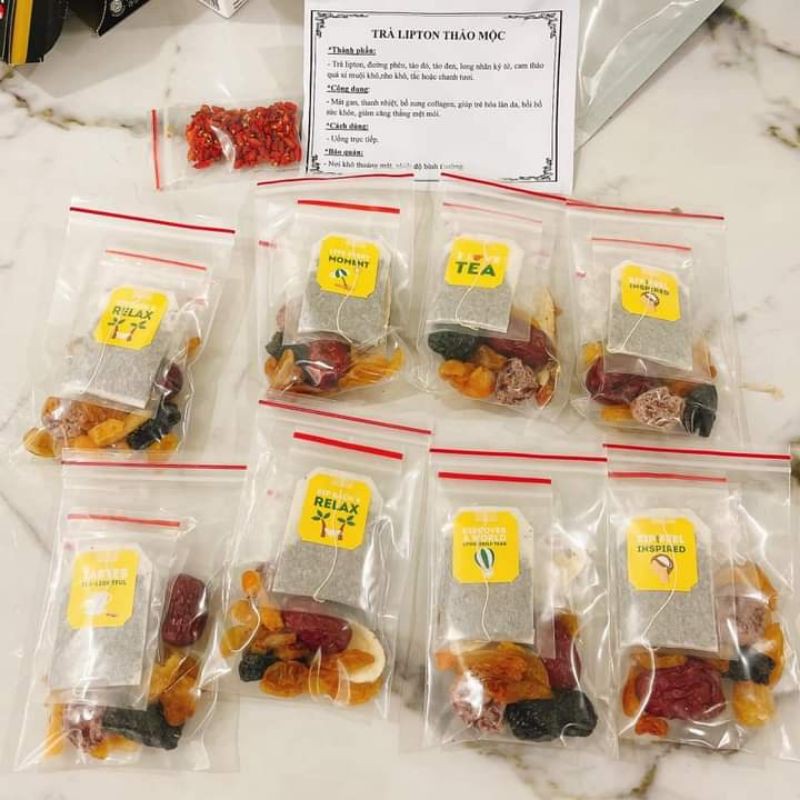 Trà Lipton Xí Muội Cam Thảo ( Set 8 gói)