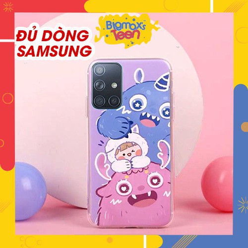 [ỐP SAMSUNG] ỐP LƯNG SAMSUNG PURPLE MONSTER VÀ EM BÉ CHO A51/A71/A91/A30/A20/SA50/A50S/A30S/A9 2018/note 10 lite/M21/M11