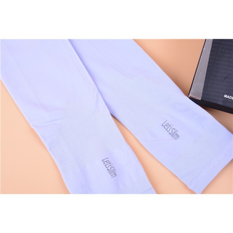 (Full Box) Găng Tay Chống Nắng Xỏ Ngón Let's Slim Nam Nữ Chất Vải Dày Dặn Mềm Mịn Co Dãn Đa Chiều Cao Cấp Chống Tia UV