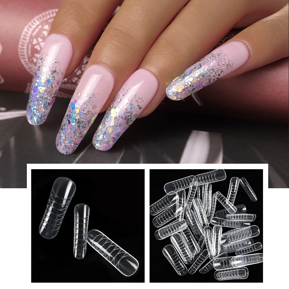 [Hàng mới về] Bộ 50 gel đắp móng tay nối dài nhanh chóng