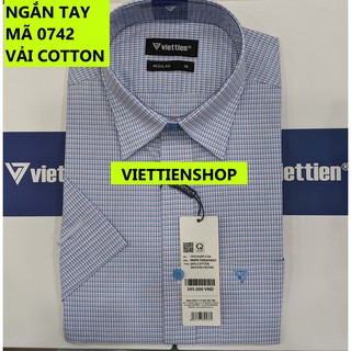(0742 CRS) ÁO SƠ MI VIỆT TIẾN NGẮN TAY CA RÔ