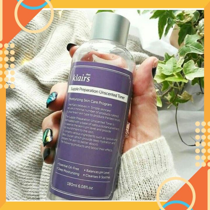 Nước hoa hồng Klairs dưỡng ẩm cho da nhạy cảm Dear Klairs Supple Preparation Toner [ Chính - Hãng ] | BigBuy360 - bigbuy360.vn