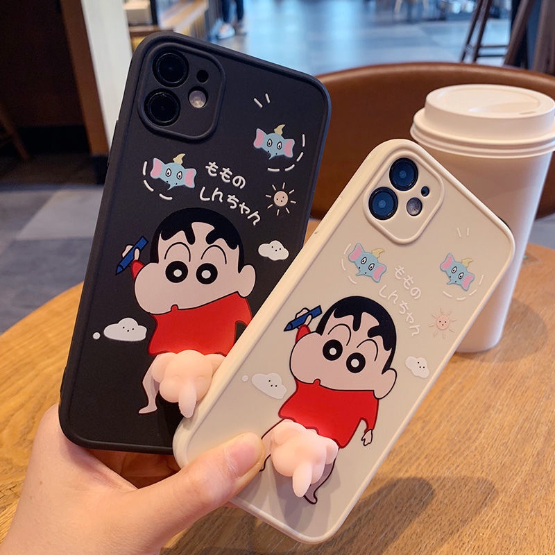 Ốp Điện Thoại Nhựa PP In Hình Cậu Bé Bút Chì Shin-Chan Cho iPhone 12 11 Promax xsmax 6s 7P 8Plus