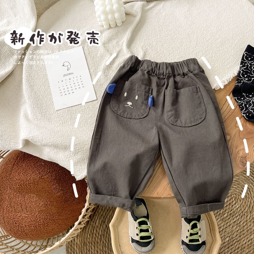 Quần Cotton Nguyên Chất Họa Tiết Hoạt Hình Dễ Thương Phong Cách Nhật Bản Cho Bé Trai