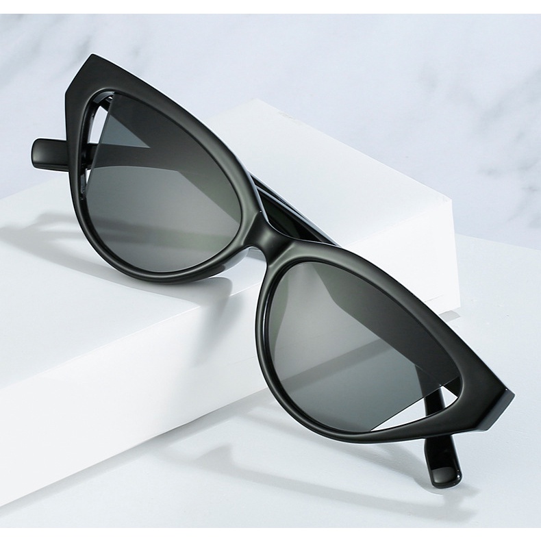 Kính Mát Gọng Mắt Mèo Tam Giác Chống Tia UV400 Thời Trang Dành Cho Nữ