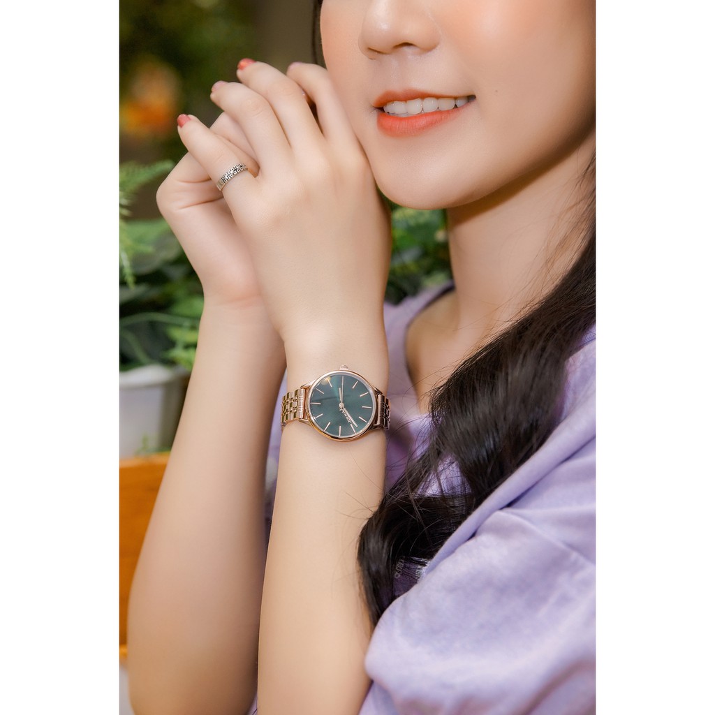 Đồng hồ nữ Julius Hàn Quốc JA-1298 dây thép thanh lịch