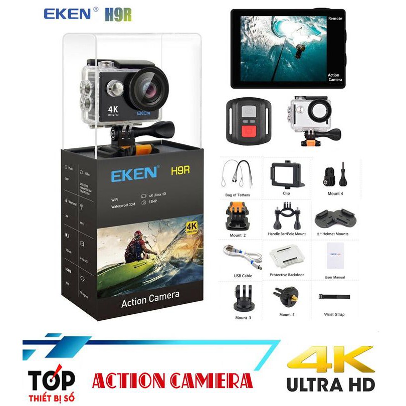 Camera Hành Trình Eken H9R 4K Ultra HD Wifi Chính Hãng Eken