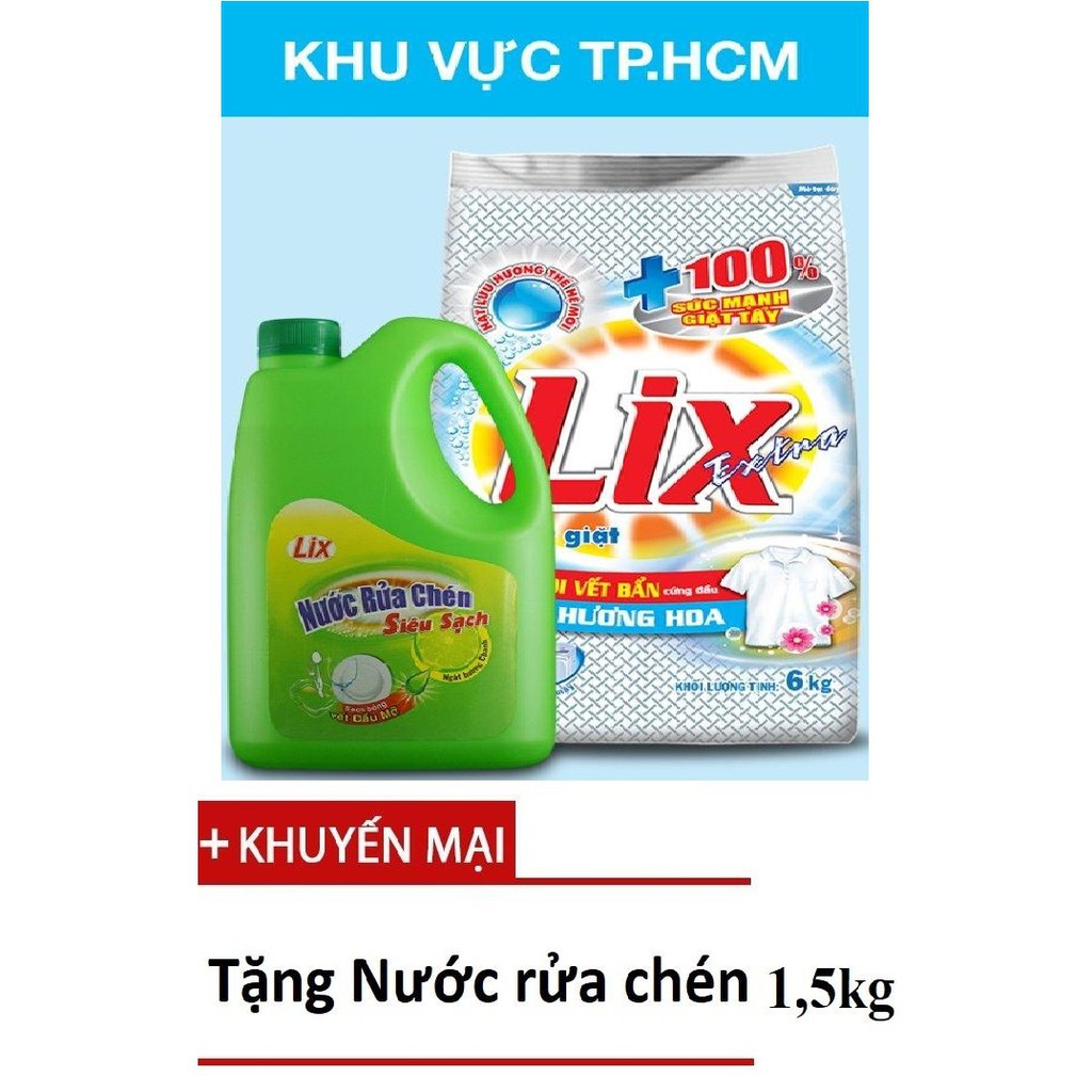 Bột giặt Lix Extra hương Hoa 5.5kg