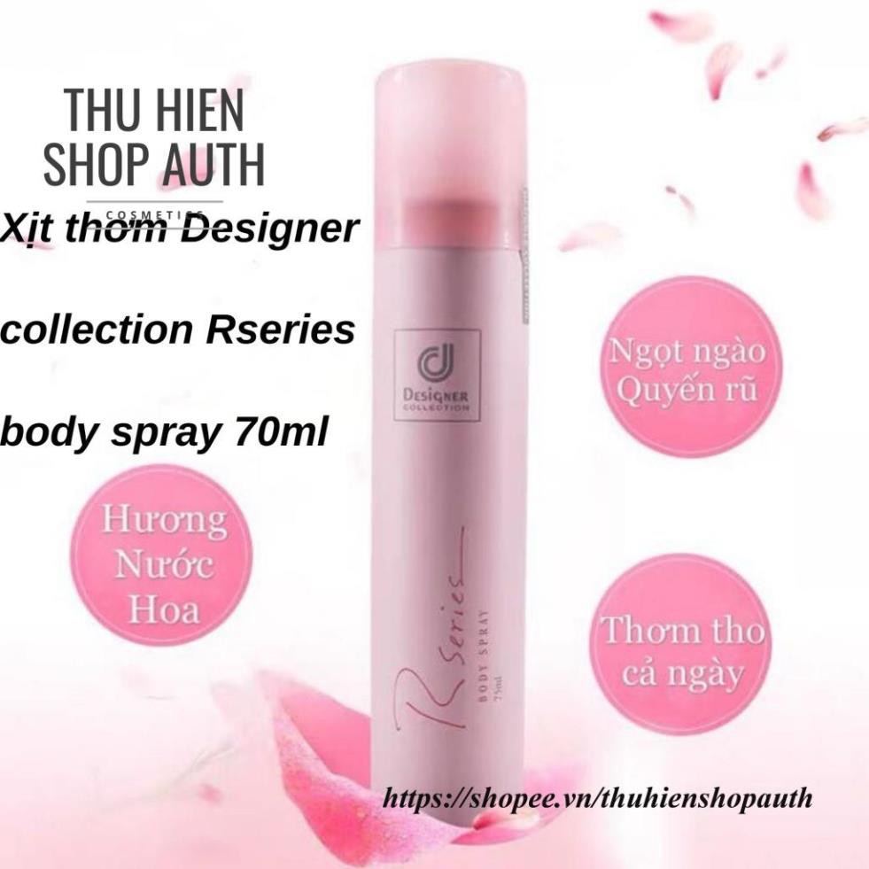 Xịt thơm Designer collection rseries body spray 70ml