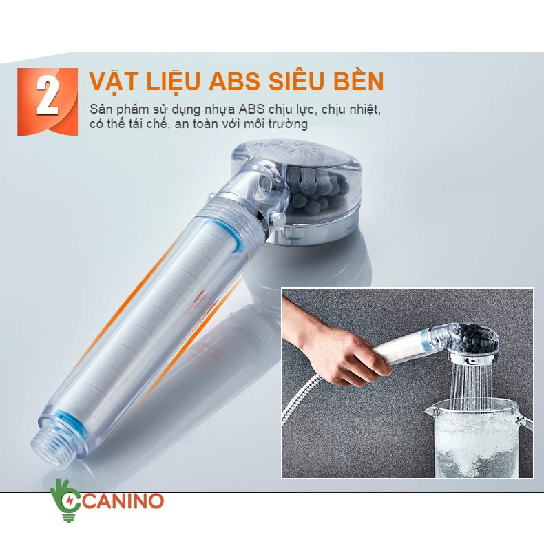 [ GIÁ SỐC ] Vòi sen tăng áp 3S – Lõi lọc Hàn Quốc