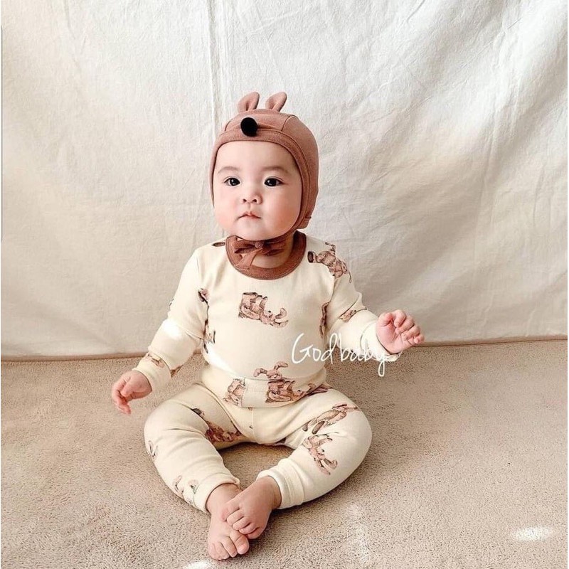 Bộ rời/suit gấu thỏ #peekaboo cho bé trai/bé gái từ 3tháng-3tuổi