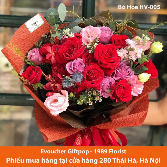 Hà Nội [Evoucher] Phiếu mua BÓ HOA HV-015 tại cửa hàng hoa 1989 FLORIST