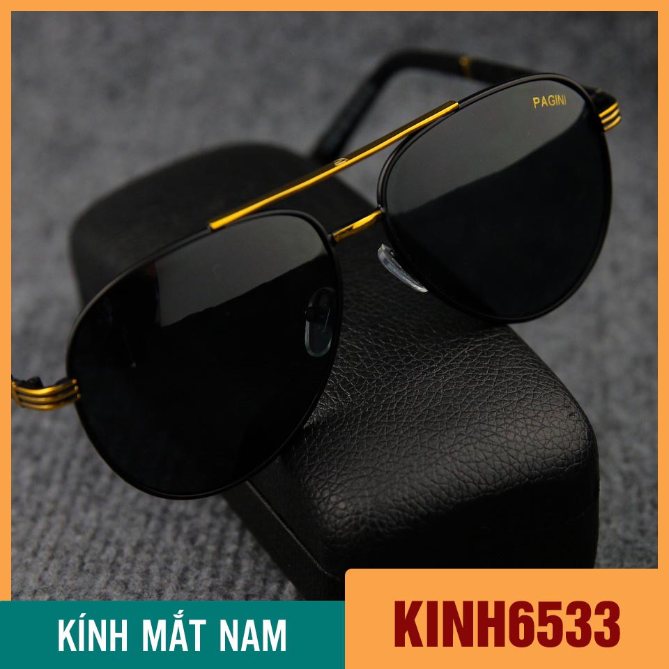Kính Mát Nam/ Kính Râm Nam PAGINI KINH6533B - Form Ôm Kiểu Dáng Thời Trang - Tặng Kèm Hộp Và Khăn Lau