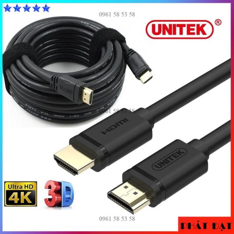 [CHÍNH HÃNG] Cáp HDMI 4K Ultra HD 3D 5 mét Unitek Y-C140 (TĐSG)