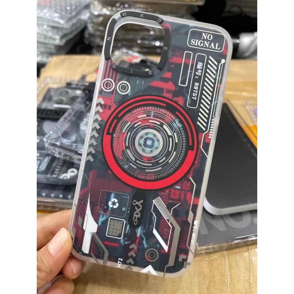 Ốp Điện Thoại Họa Tiết Công Nghệ Cho iPhone 14 13 Pro Max 13 12