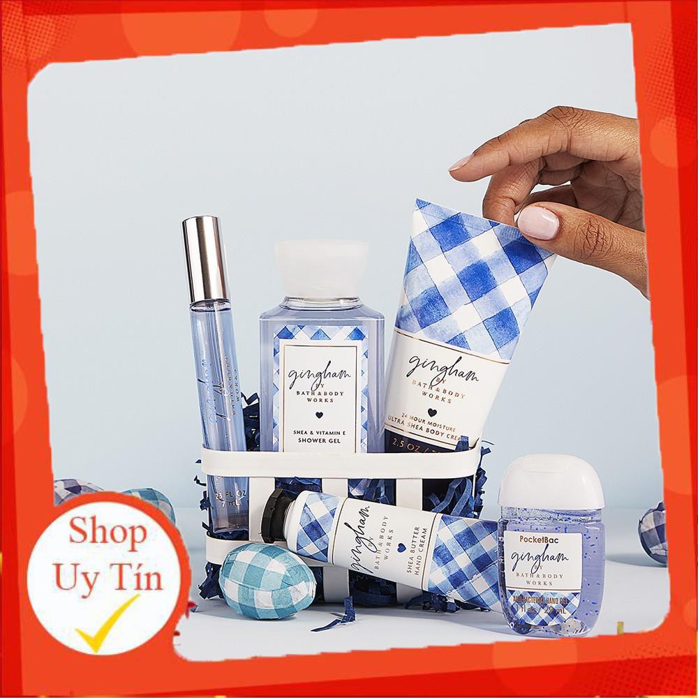 Xịt thơm Có nhũ Bath and Body Works -  GINGHAM (30ml-50ml-100ml) 🍭Hot🍭 | Thế Giới Skin Care