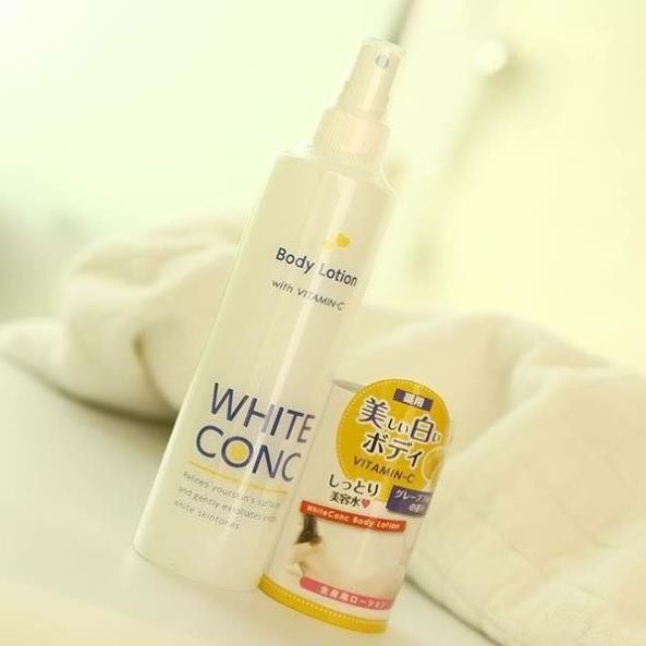 Xịt dưỡng trắng da toàn thân White Conc Body Lotion 245ml