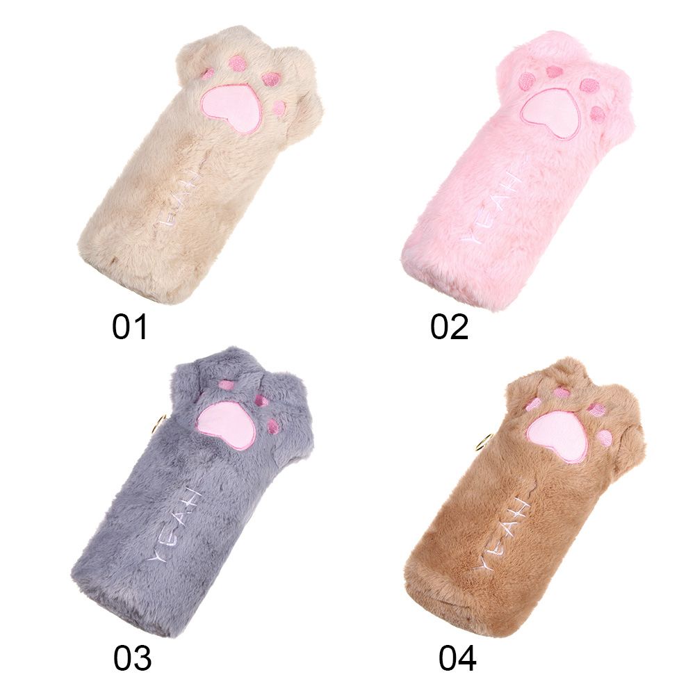 Túi đựng bút hình chân mèo nhồi bông dễ thương