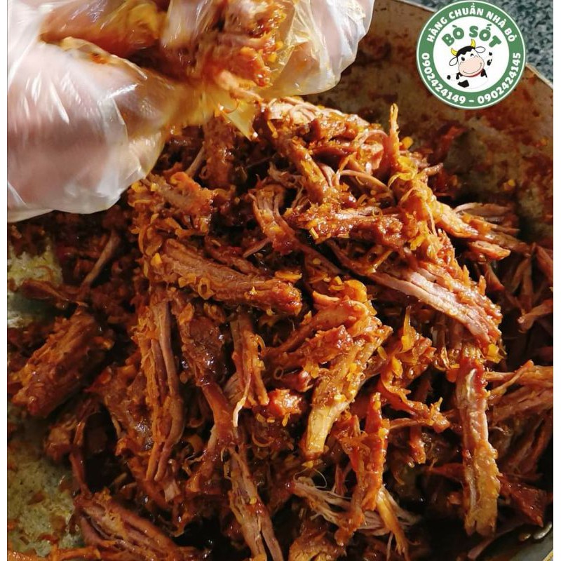Khô bò xé sợi nguyên chất ngon, đồ ăn vặt và quà biếu cao cấp hộp 50gram | BigBuy360 - bigbuy360.vn