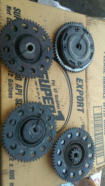 Combo bộ nhông nhỏ +nhong Lớn +vòng Bi +thớt đề  zin novo