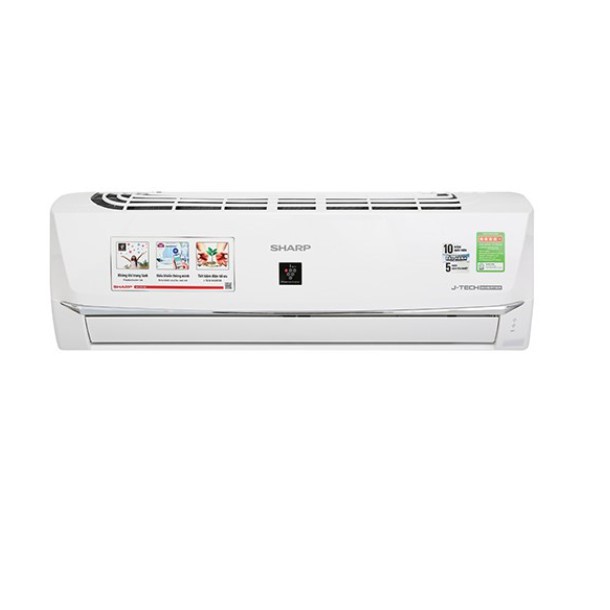 Máy lạnh Sharp Wifi Inverter 1 HP AH-XP10WHW - Lọc bụi, kháng khuẩn, khử mùi, lắp ráp Thái Lan, giao miễn phí HCM