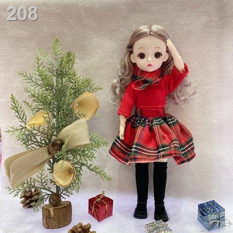 【HOT】Mới 30 cm thời trang Barbie 21 khớp Dress Up Doll 3D Real Eye Girl Play House Gift
