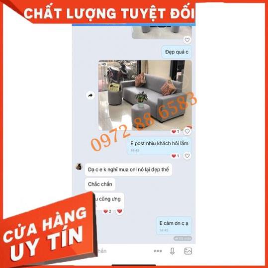 Ảnh thật kèm video sofa văng tay vuông nỉ nhập Hàn giá siêu rẻ, sofa đẹp - sofa nỉ