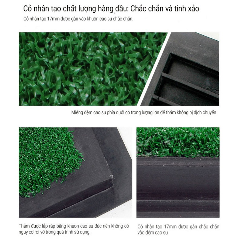 Thảm Tập Golf Tại Nhà Mặt Cỏ Fairway Cao Cấp TMAX FAIRWAY MAT Chắc Chắn Không Bong Cỏ, Cảm Giác Gậy Chân Thực.