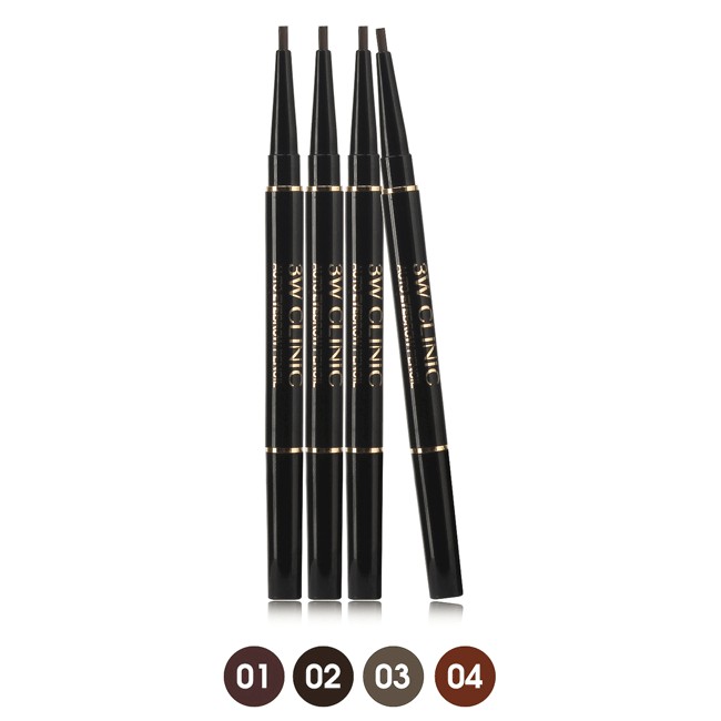 Chì Vẽ Mày Xoay Hai Đầu Cao Cấp 3W Clinic Auto Eyebrow Pencil
