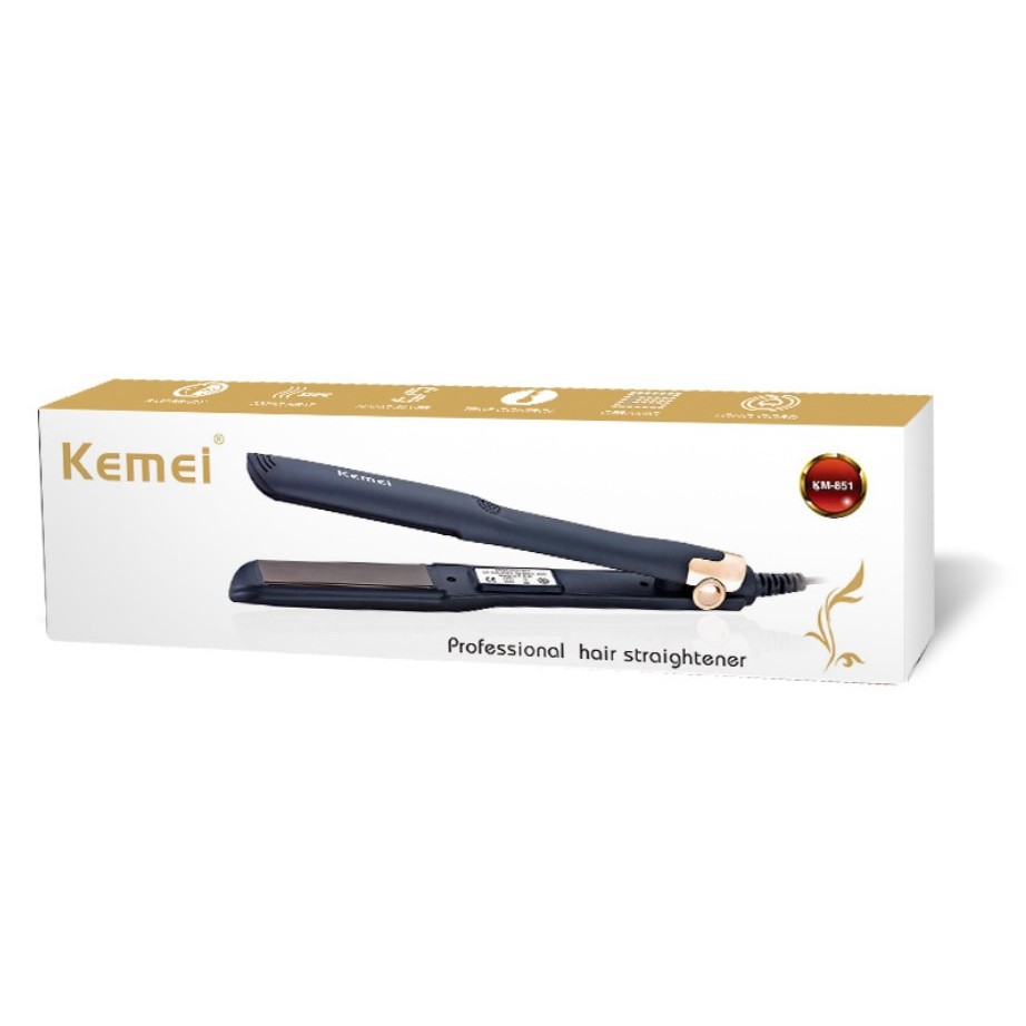 Máy Duỗi Tóc Làm Thẳng Tại Nhà Kemei 851