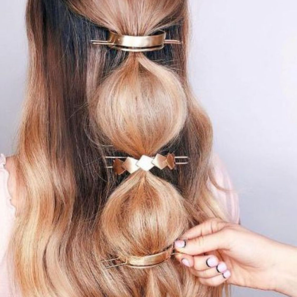 (Hàng Mới Về) Trâm Cài Tóc Hình Tròn Bằng Hợp Kim Nhiều Màu Dành Cho Nữ