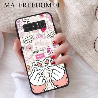Ốp lưng samsung note 8 viền dẻo tpu bst phong cách freedom