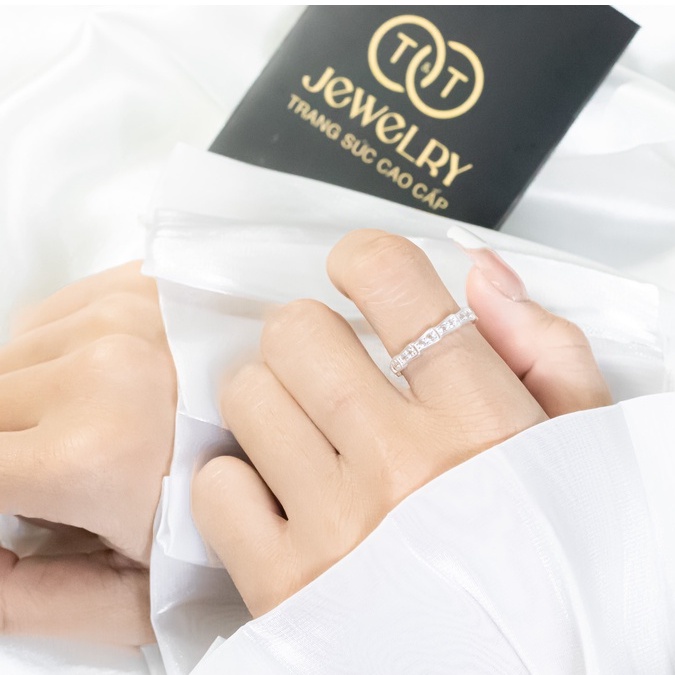 Nhẫn Bạc Nữ s925 Bạc Ý Họa Tiết Đuôi Rắn - T&amp;T Jewelry cao cấp NN049